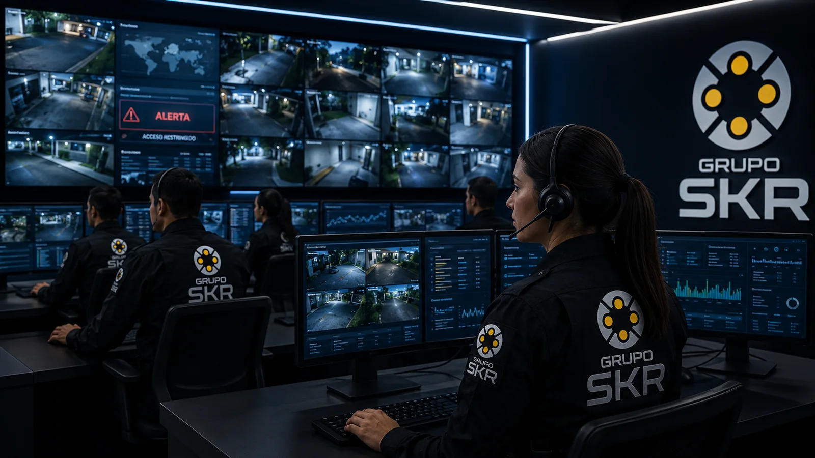 Centro de monitoreo 24/7 Grupo SKR